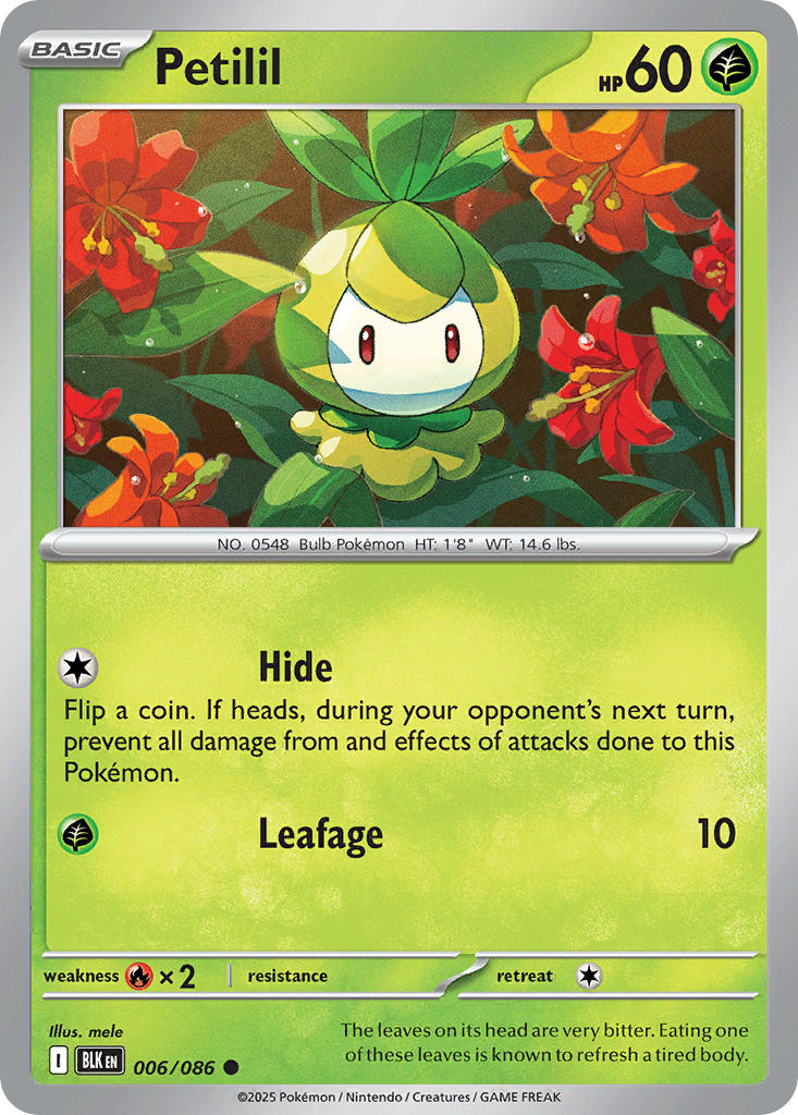 Petilil (Poke Ball Pattern) - 006/086 (BLK) Common