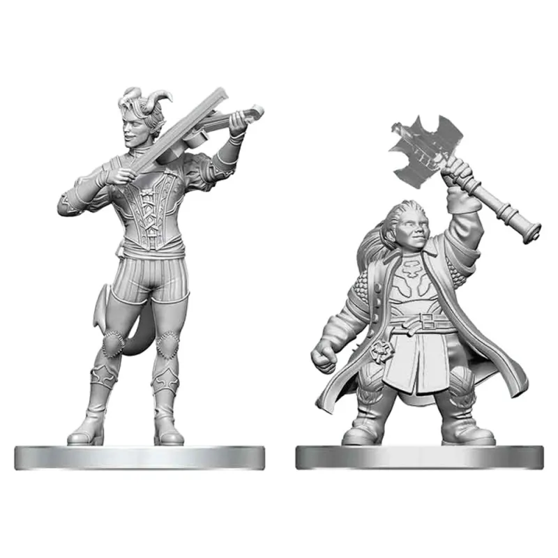 D&D: Nolzur's Marvelous Miniatures - Tiefling Bard & Dwarf Cleric (90885)