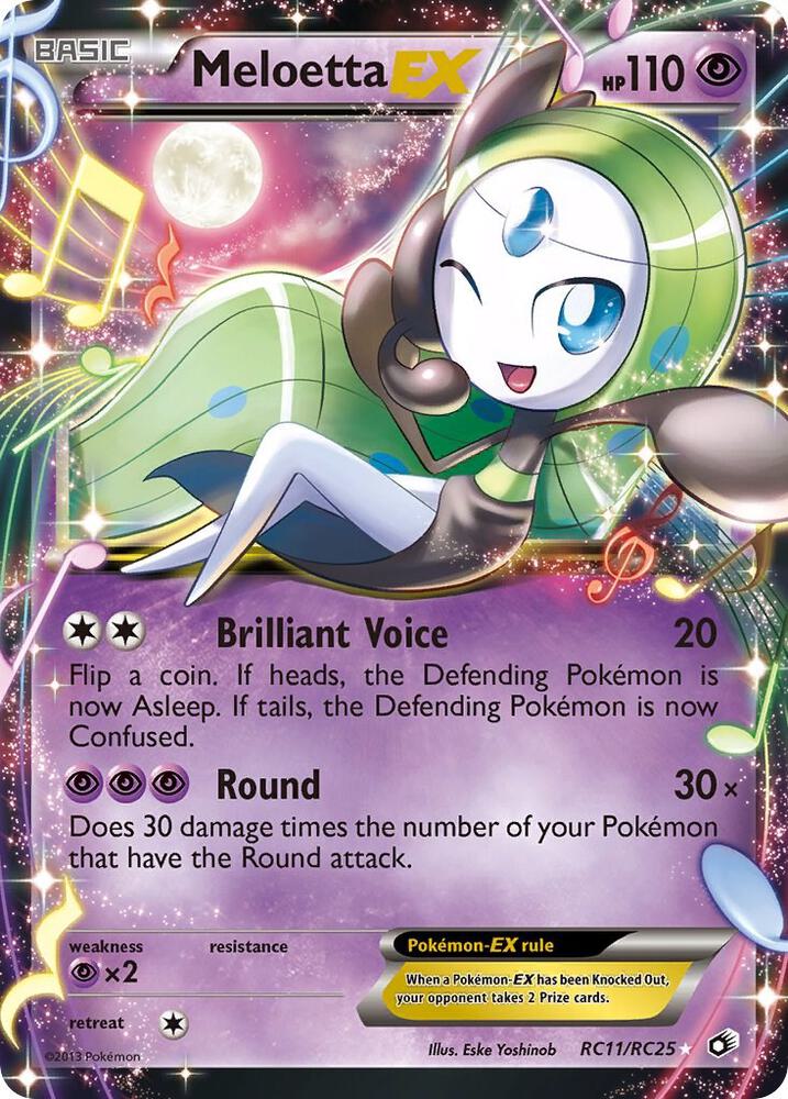 Meloetta EX - RC11/RC25 (LTR) Ultra Rare - Near Mint Holofoil