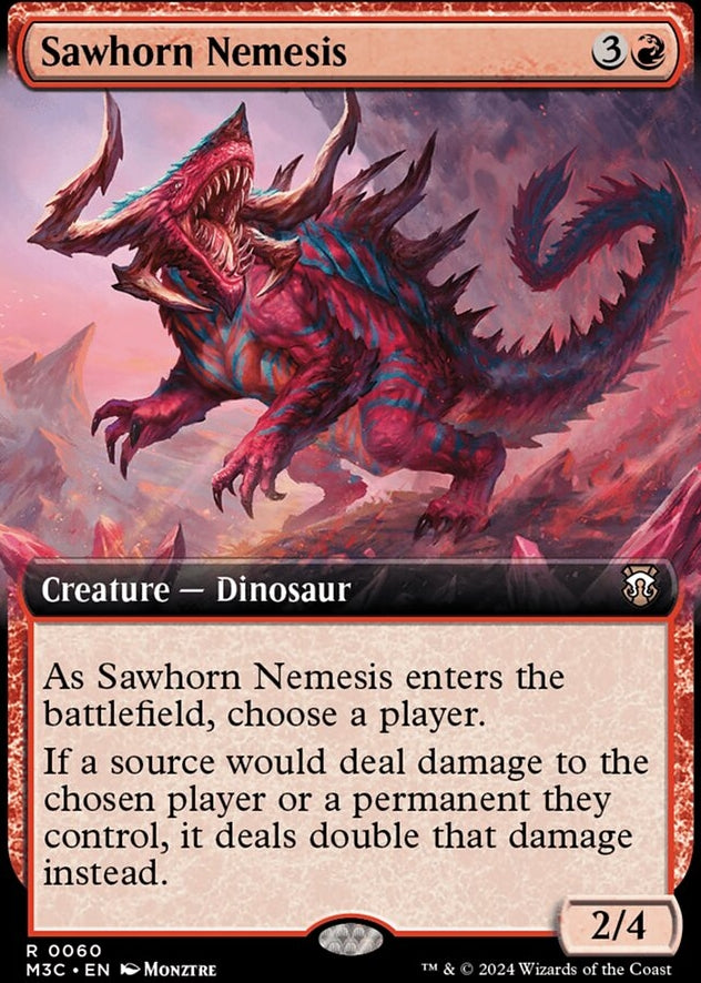 Sawhorn Nemesis [#0060 Extended Art Ripple Foil] (M3C-R)