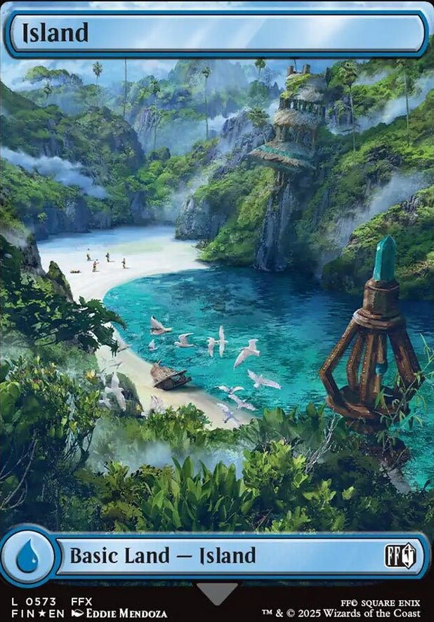Island [ #0573 Surge Foil Full Art ] (FIN-C)