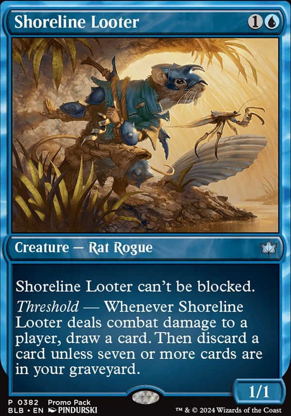 Shoreline Looter [#0382 FNM Style] (BLB-U-PP-FOIL)