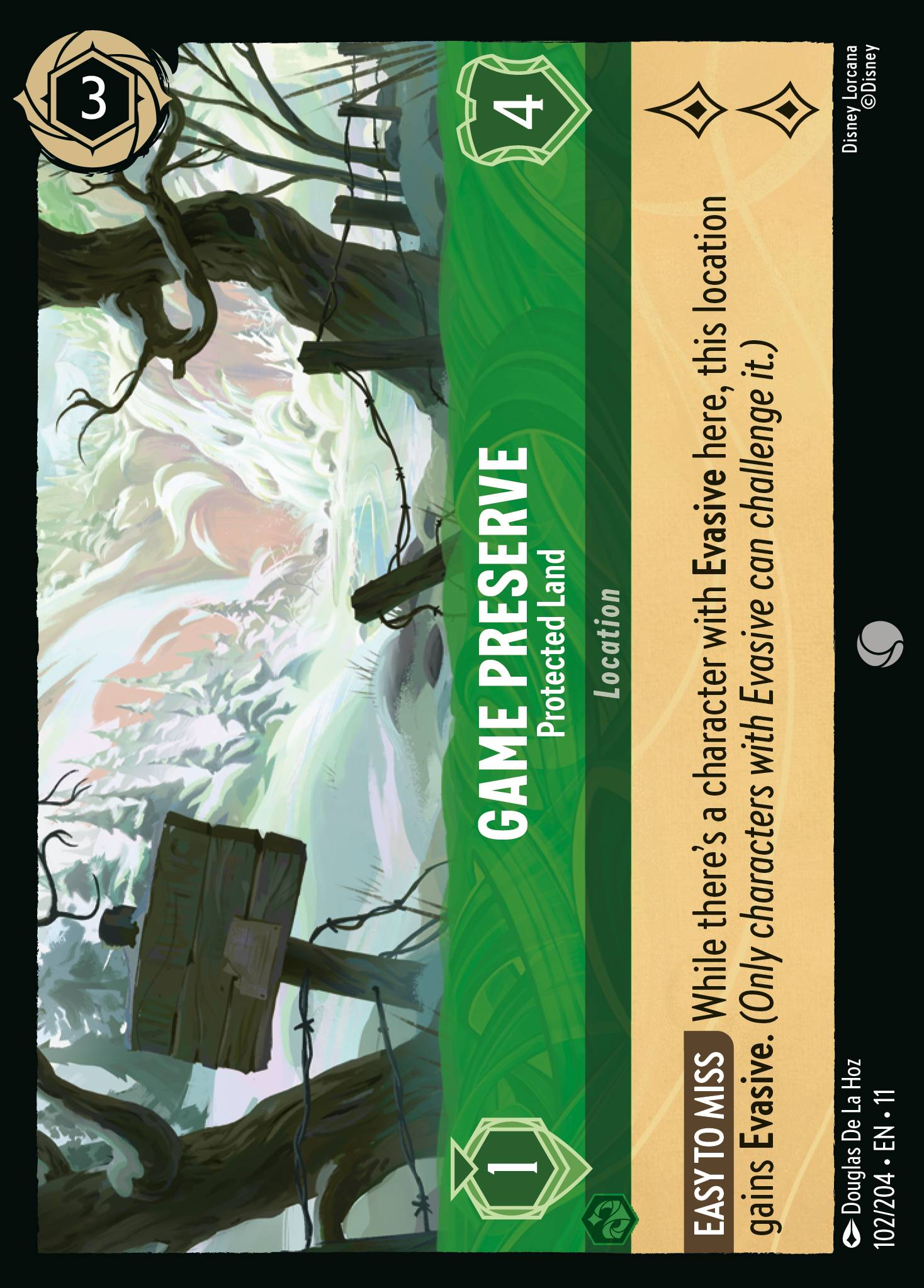 Game Preserve - Protected Land (102/204 - Winterspell)  Common