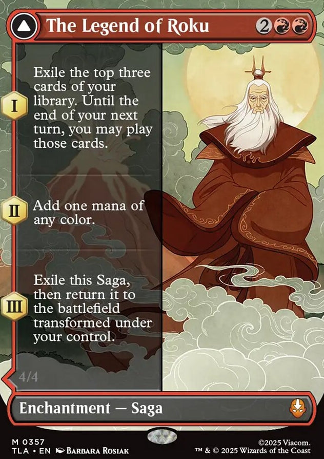 The Legend of Roku // Avatar Roku [ #0357 Borderless ] (TLA-M)