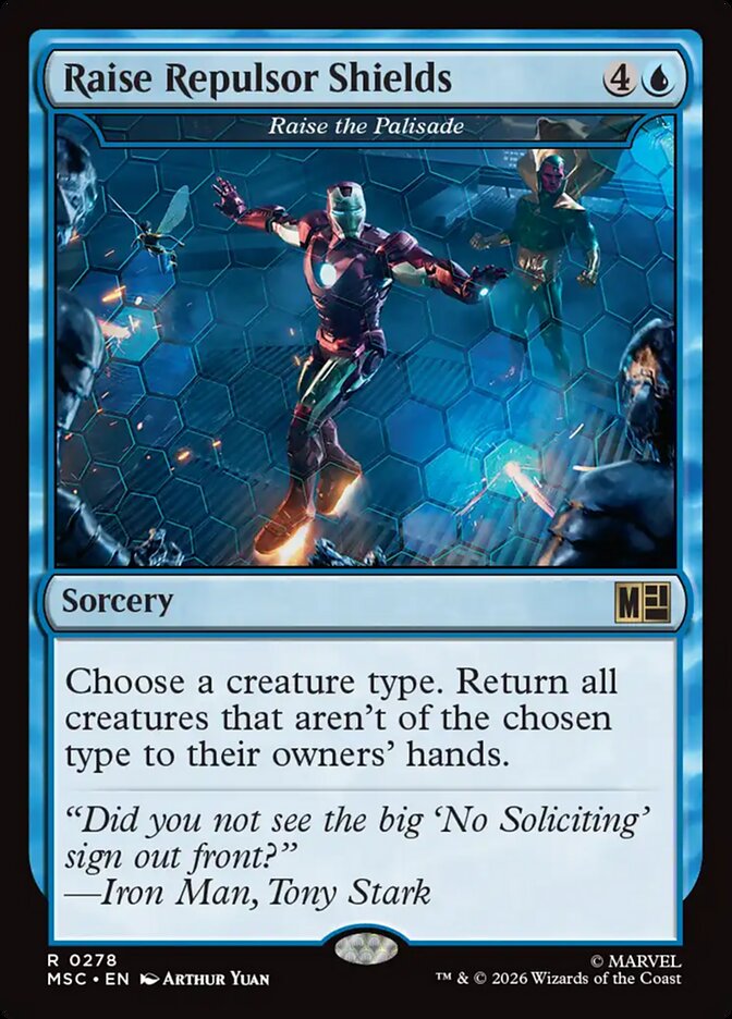Raise Repulsor Shields - Raise the Palisade [ #0278 Surge Foil ] (MSC-R)