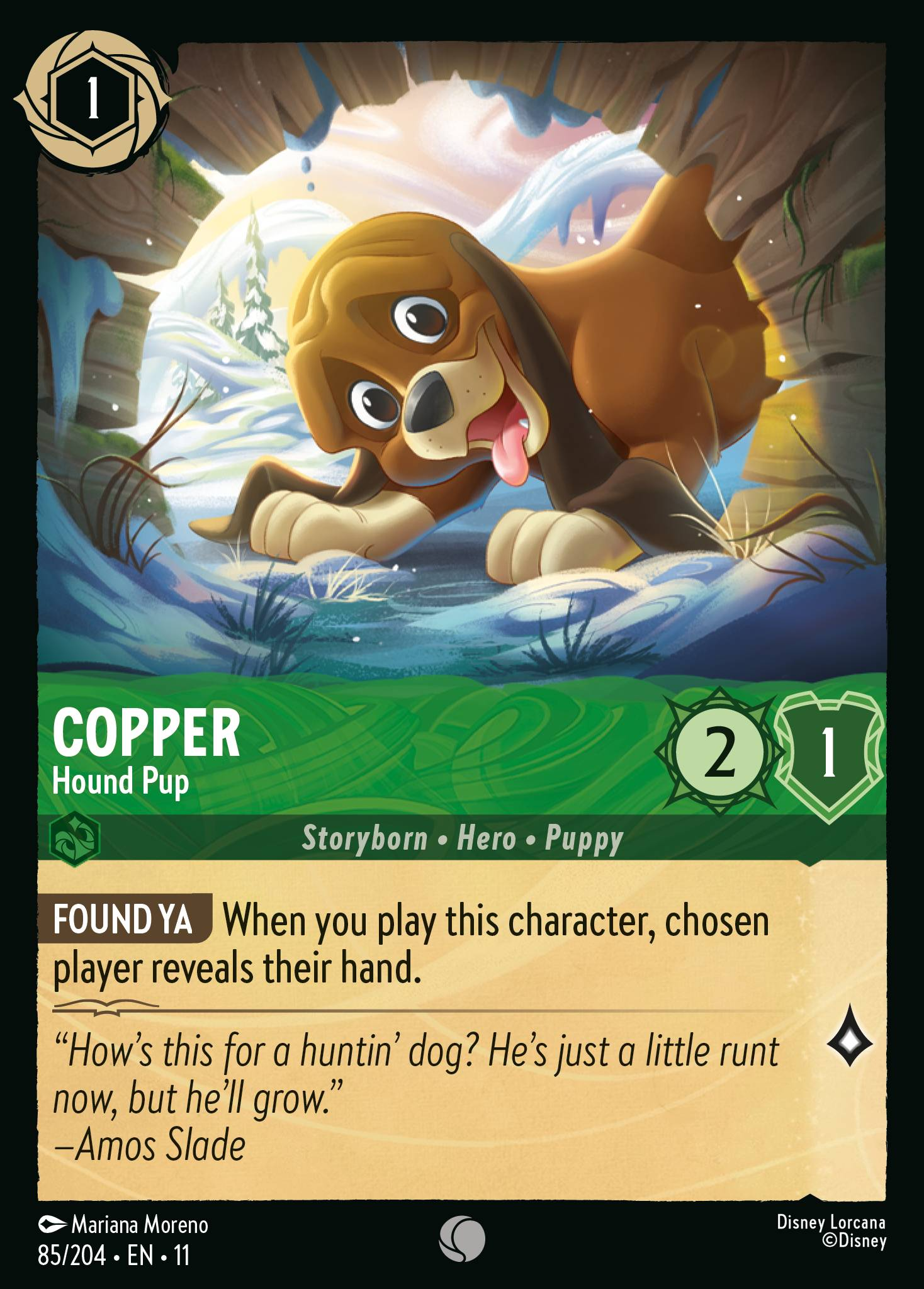 Copper - Hound Pup (085/204 - Winterspell)  Common