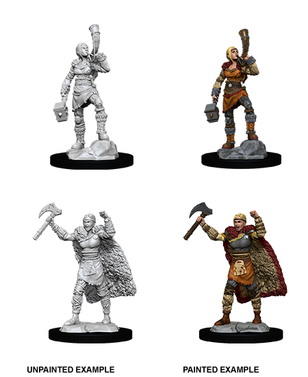 D&D: Nolzur's Marvelous Miniatures - Female Human Barbarian (90056)