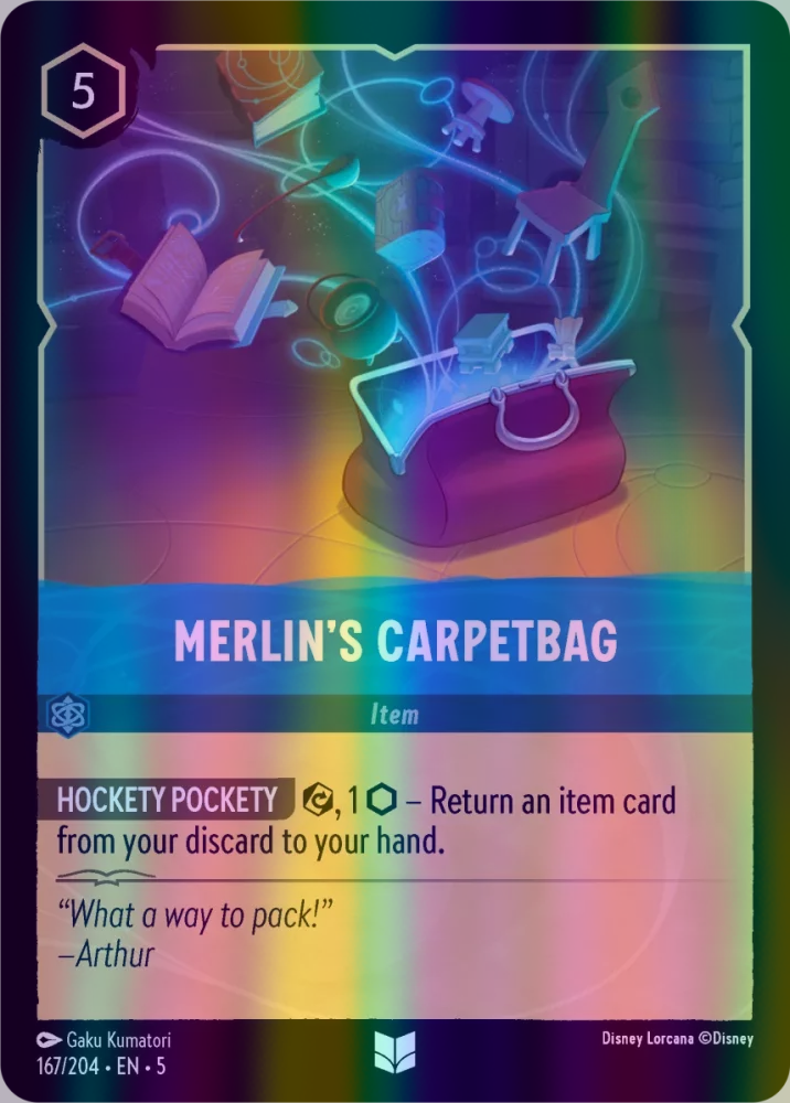 Merlin's Carpetbag (Shimmering Skies 167/204) Uncommon - Near Mint Cold Foil