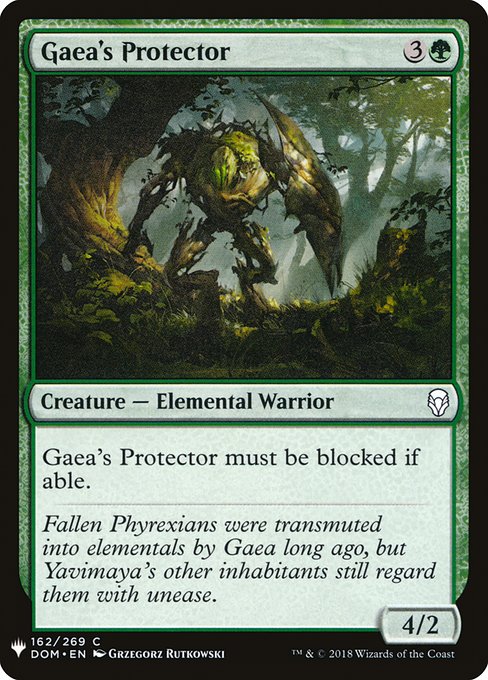 Gaea's Protector [Mystery Booster #1217] (DOM-C)