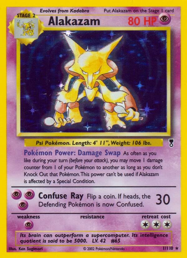 Alakazam - 001/110 (LC) Holo Rare - Moderate Play Holofoil