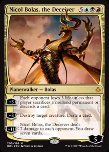 Nicol Bolas, the Deceiver (HOU-M) Light Play