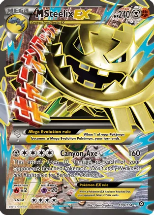 M Steelix EX (109/114) Full Art - Moderate Play