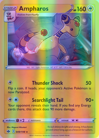 Ampharos - 049/198 (SWSH06) Rare - Near Mint Reverse Holofoil