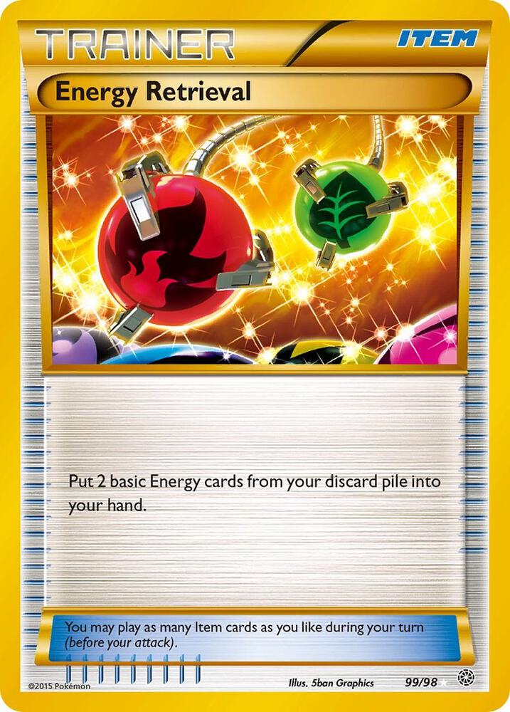 Energy Retrieval - 099/098 (AOR) Secret Rare - Light Play Holofoil