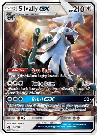 Silvally GX - 090/111 (CIN) Ultra Rare - Near Mint Holofoil