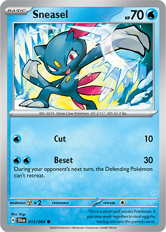 Sneasel - 013/064 (SFA) Common - Near Mint