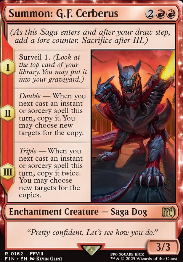 Summon: G.F. Cerberus [ #0162 ] (FIN-R)