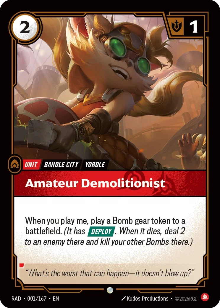 Amateur Demolitionist - 001/167 (RAD) Common