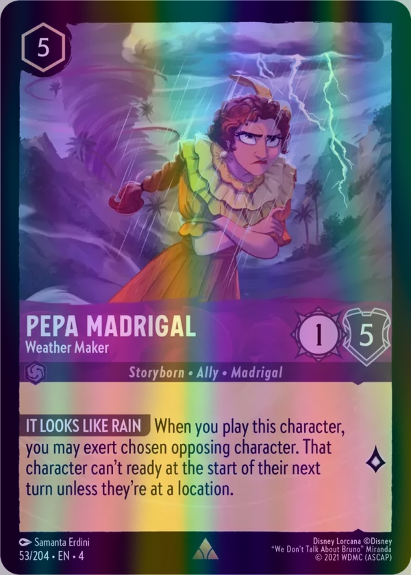 Pepa Madrigal - Weather Maker (Ursula's Return 053/204) Rare - Near Mint Cold Foil