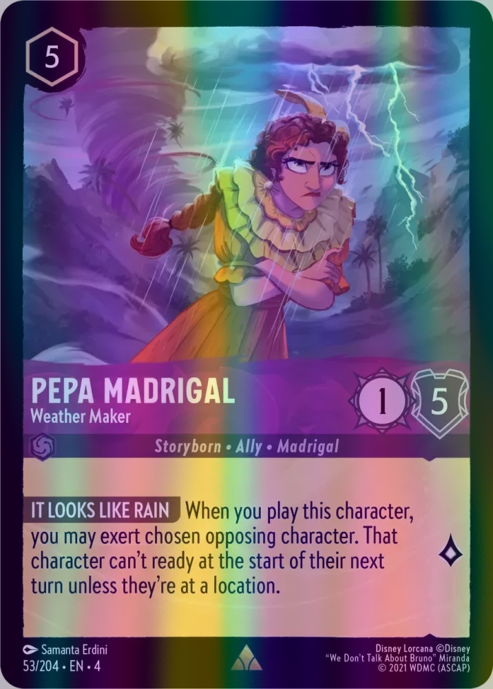 Pepa Madrigal - Weather Maker (Ursula's Return 053/204) Rare - Near Mint Cold Foil