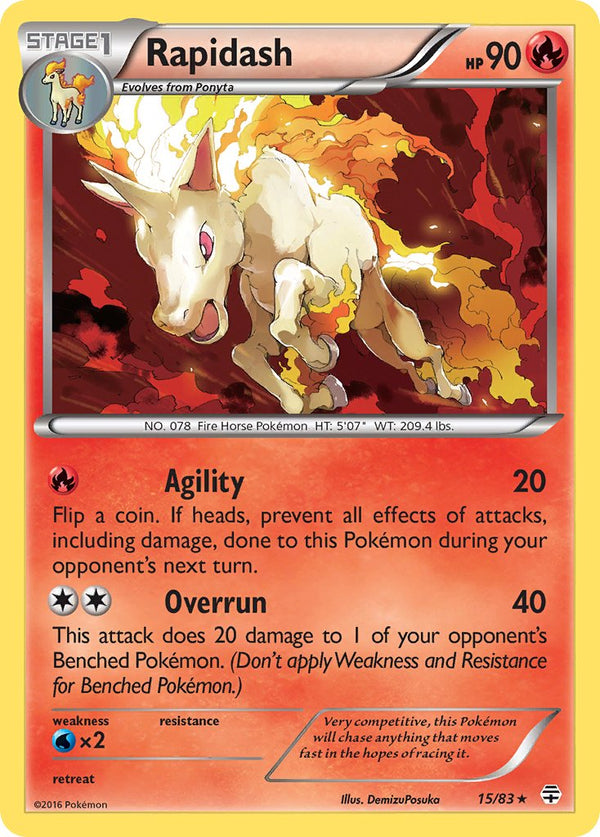 Rapidash - 015/083 (GEN) Rare - Near Mint