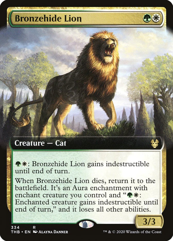 Bronzehide Lion [#334 Extended Art] (THB-R-FOIL)