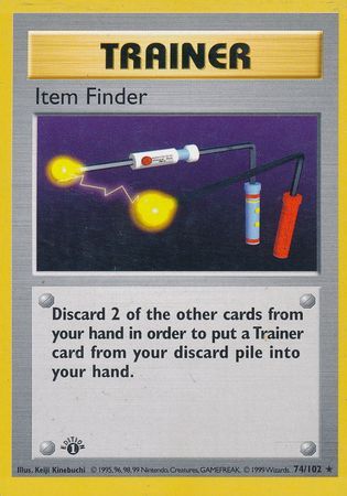 Item Finder - 074/102 (BS) 1st Edition Rare - Near Mint