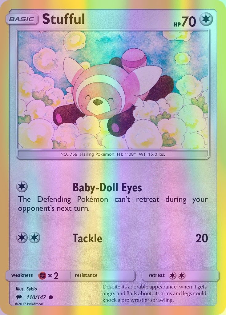Stufful - 110/147 (SM:BUS) Common - Near Mint Reverse Holofoil