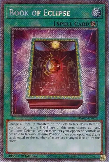 Book of Eclipse (RA02-EN054) Platinum Secret Rare - Near Mint 1st Edition