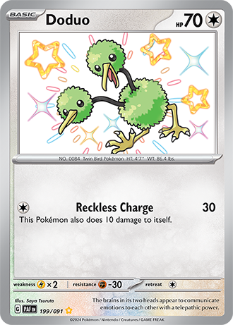 Doduo - 199/091 (PAF) Secret Rare - Near Mint Holofoil