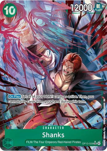 Shanks - OP13-028 (OP-13) SR - Near Mint