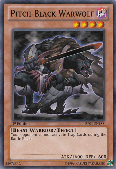 Pitch-Black Warwolf (BP01-EN188) Common - Near Mint 1st Edition