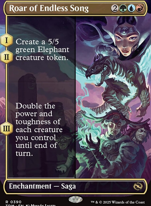 Roar of Endless Song [ #0390 Borderless Alternate Art ] (TDM-R)