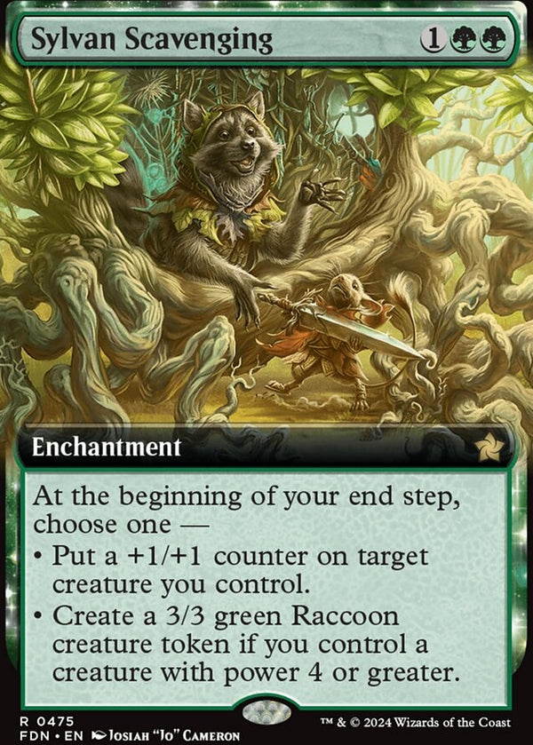 Sylvan Scavenging [#0475 Extended Art] (FDN-R-FOIL)