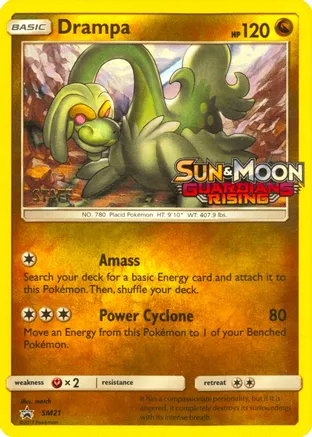 Drampa (Prerelease) [Staff] - SM21 (SM:PR) Promo - Near Mint Holofoil