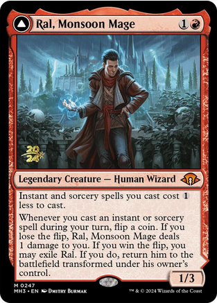 Ral, Monsoon Mage // Ral, Leyline Prodigy [#0247] (MH3-M-PRE)