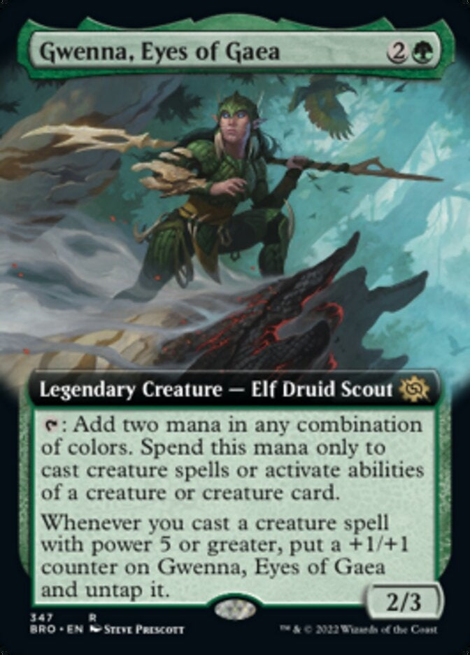 Gwenna, Eyes of Gaea [#347 Extended Art] (BRO-R)