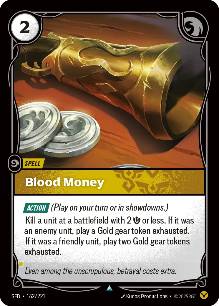 Blood Money - 162/221 (SFD) Uncommon
