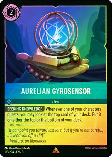 Aurelian Gyrosensor (Into the Inklands 163/204) Rare - Near Mint Cold Foil