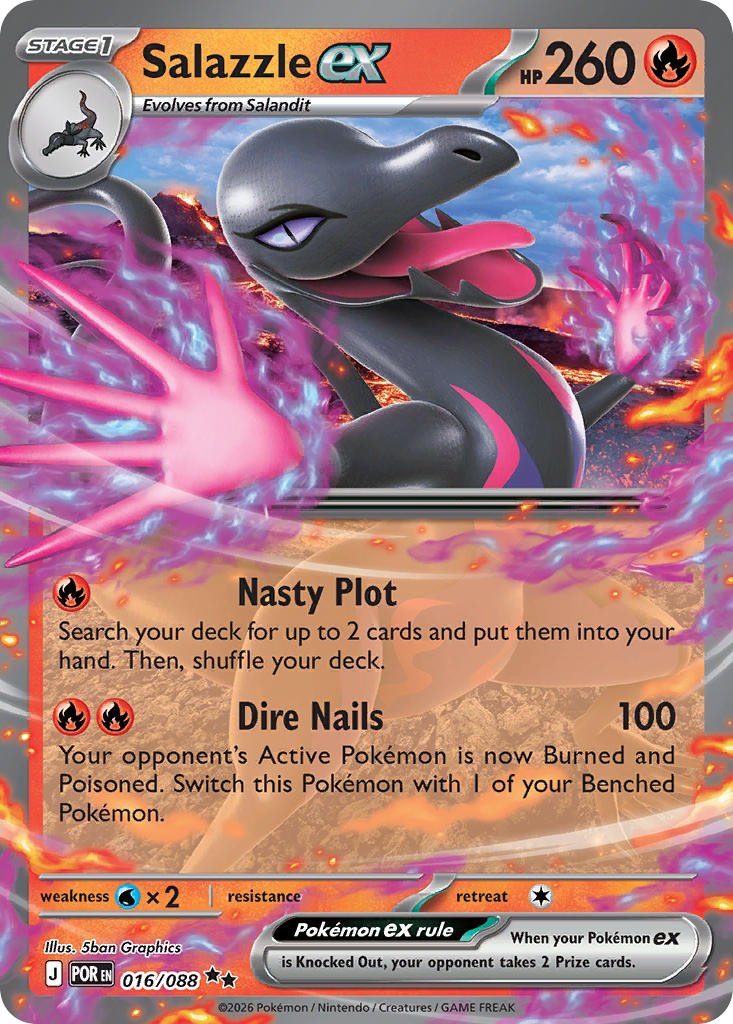 Salazzle ex - 016/088 (POR) Double Rare