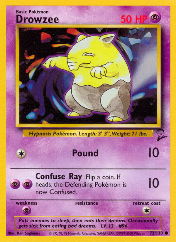 Drowzee - 073/130 (BS2) Common - Near Mint