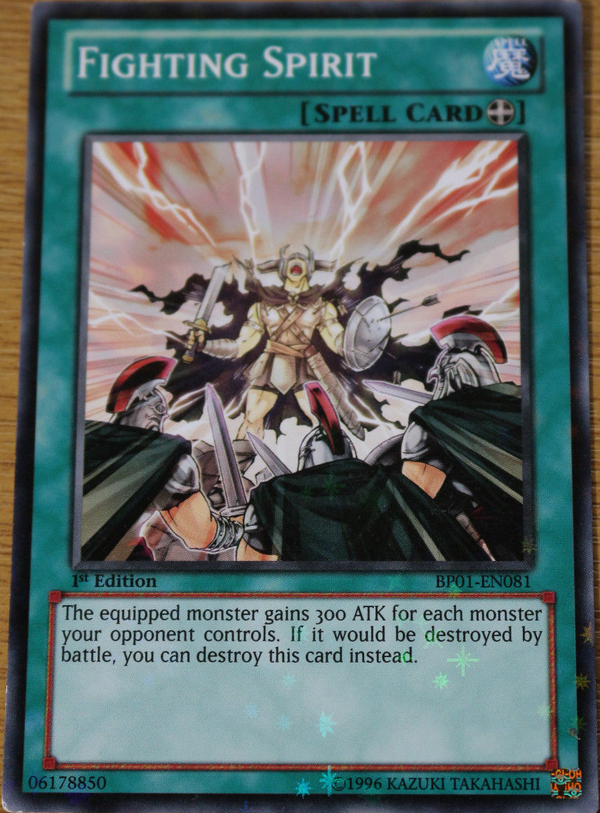 Fighting Spirit (Starfoil) (BP01-EN081) Starfoil Rare - Near Mint 1st Edition