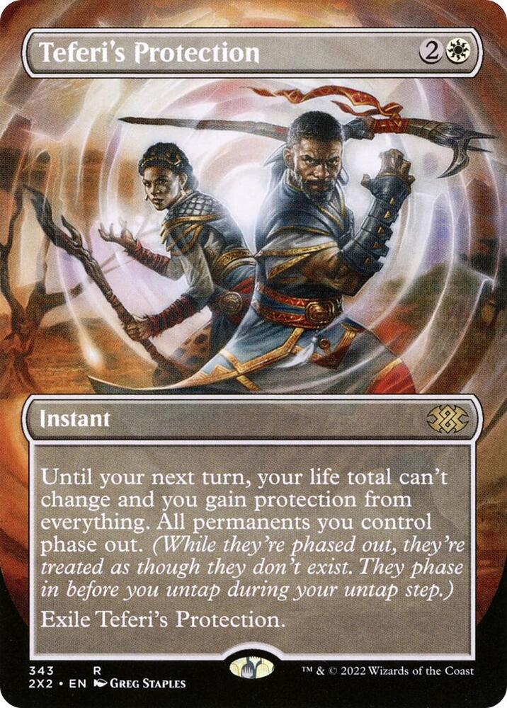 Teferi's Protection [#343 Alternate-Art Borderless] (2X2-R-FOIL)