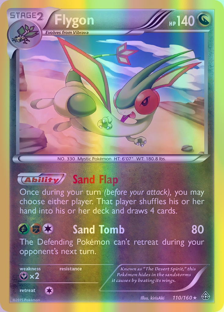 Flygon - 110/160 (PRC) Holo Rare - Near Mint Reverse Holofoil