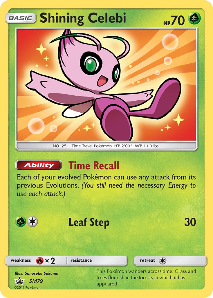 Shining Celebi - SM79 (SM:PR) Promo - Near Mint Holofoil