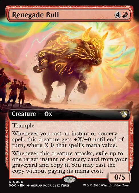 Renegade Bull [ #0084 Extended Art ] (SOC-R)