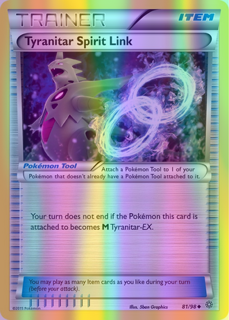 Tyranitar Spirit Link - 081/098 (AOR) Uncommon - Near Mint Reverse Holofoil