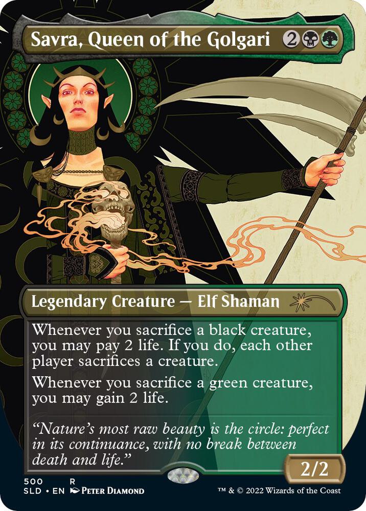 Savra, Queen of the Golgari [ #500 ] (SLD-R)