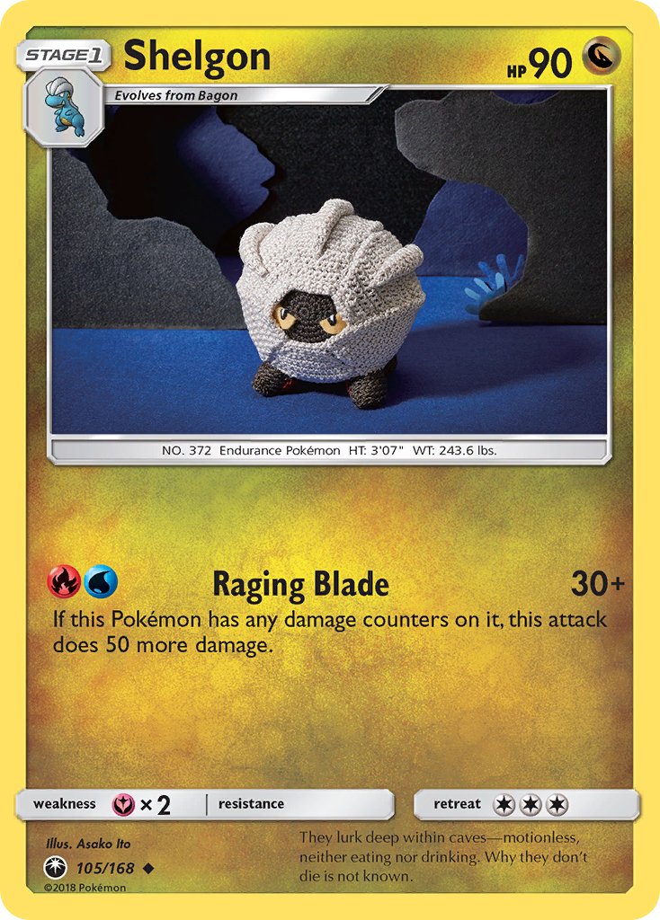 Shelgon - 105/168 (CES) Uncommon - Near Mint