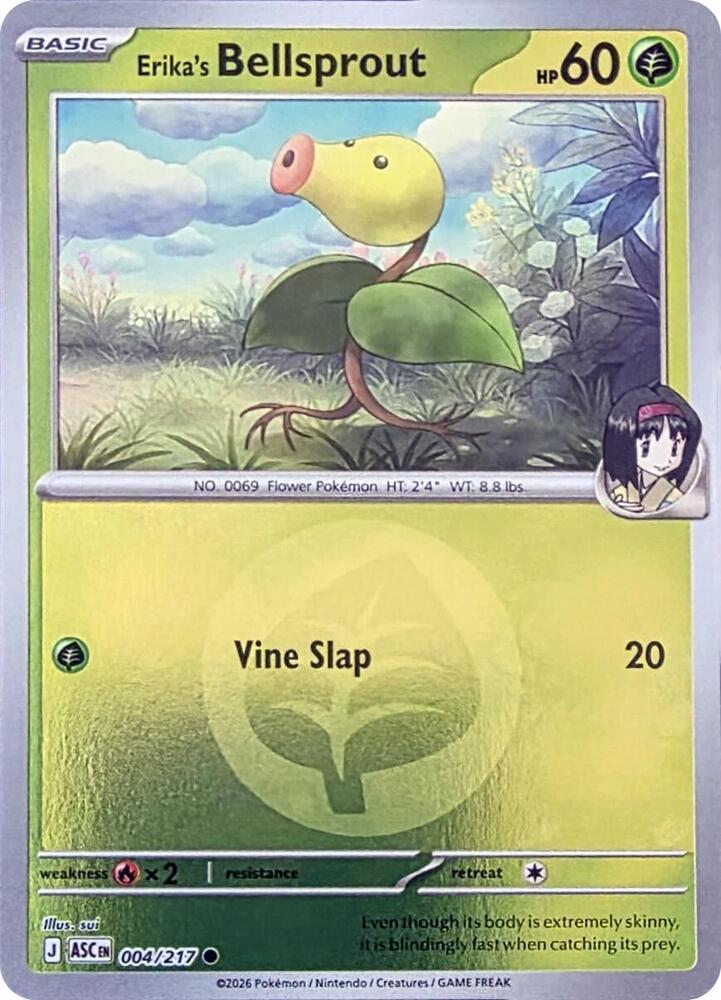 Erika's Bellsprout (Energy Symbol Pattern) - 004/217 (ASC) Common